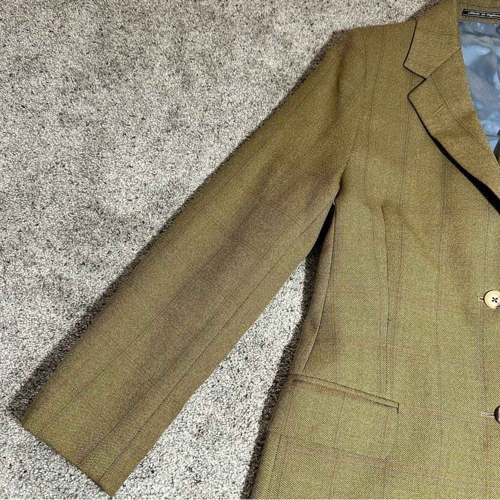 VINTAGE Turnbull & Asser Pure Wool Sport Coat - Made in England - 34R (Small)